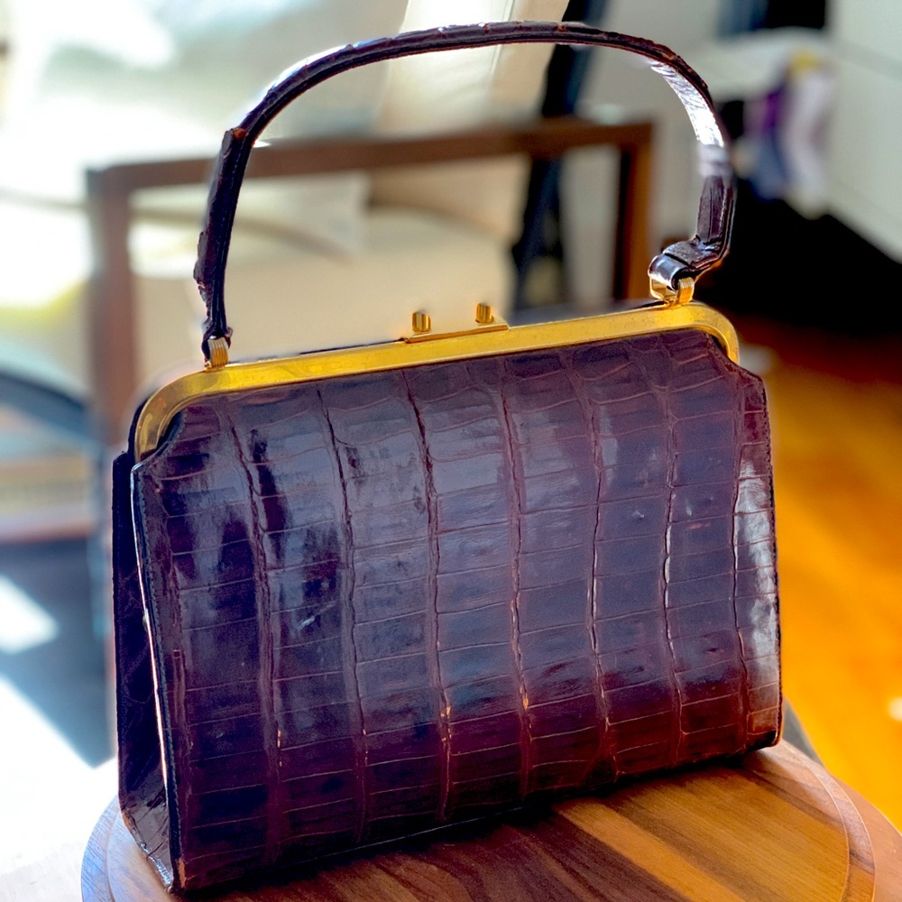 1950’s alligator handbag